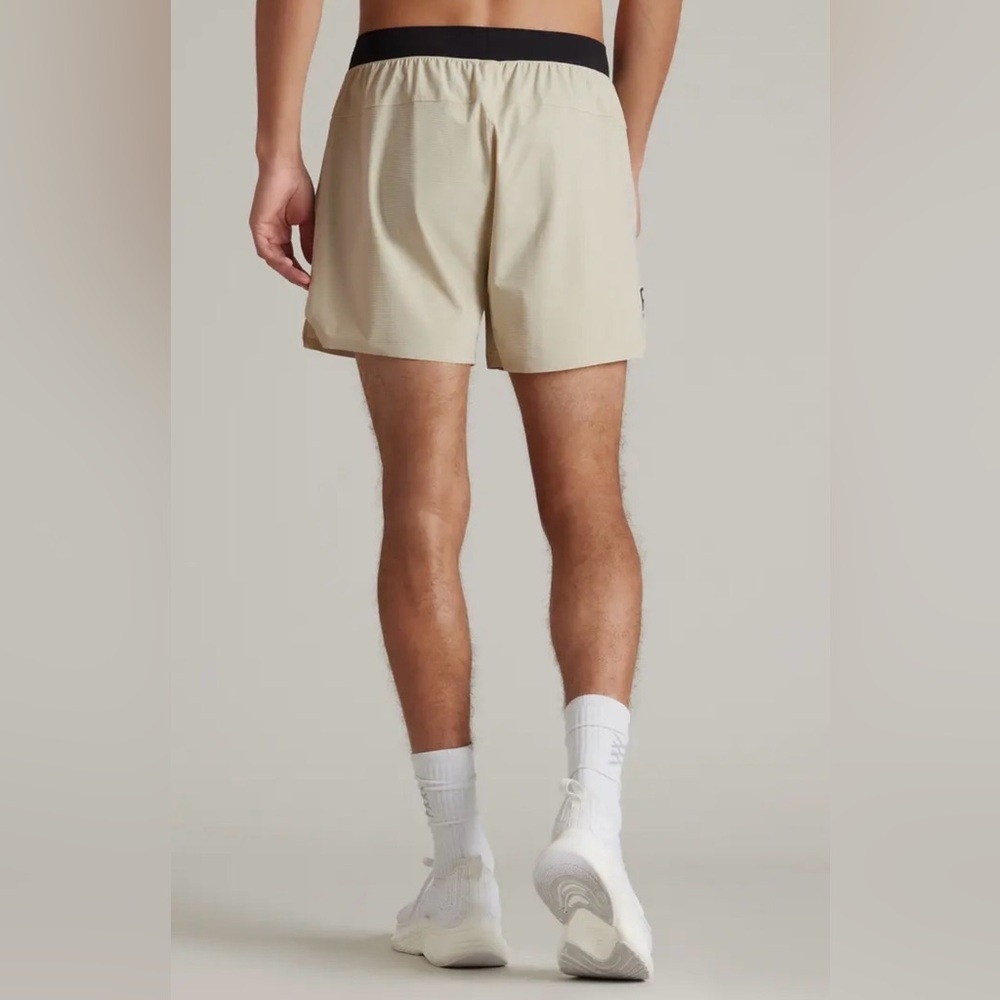 Men’s RHONE 5” Invictus Ripstop Short -Unlined in Color Sandstone - Picture 5 of 8